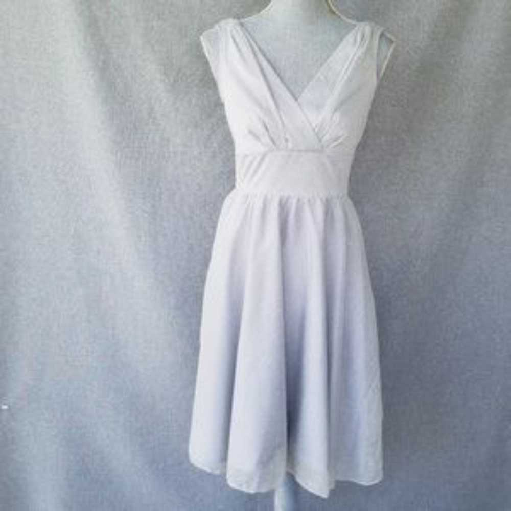 Stop Staring Metallic Silver Dress